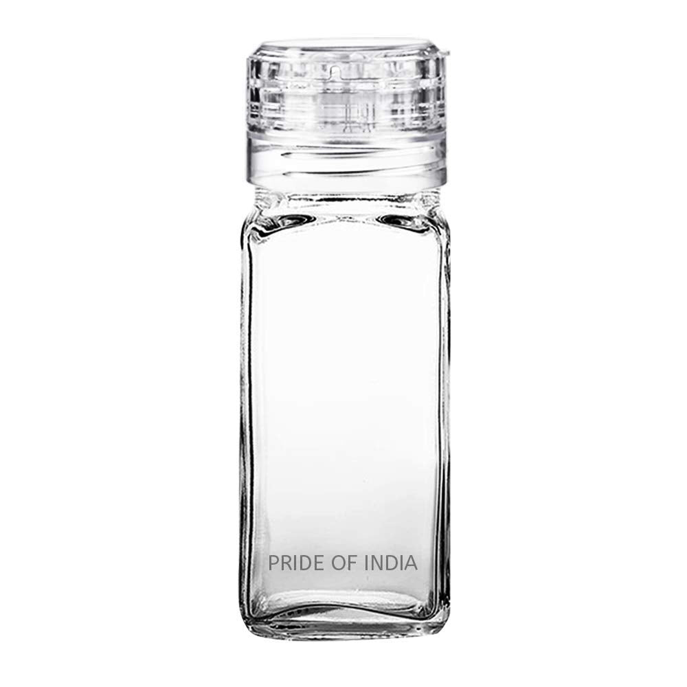 Clear Spice Jars w/ Easy Dispense Dual Sifter Caps-5