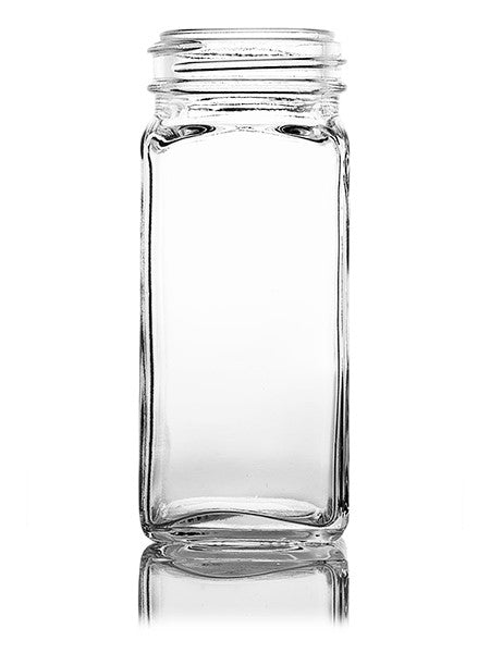 Clear Spice Jars w/ Easy Dispense Dual Sifter Caps-0