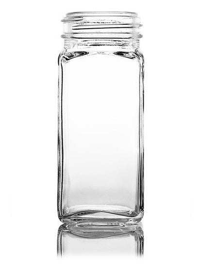 Clear Spice Jars w/ Easy Dispense Dual Sifter Caps-0