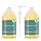 WHOLENATURALS Pure Castile Soap Liquid EWG Verified & Certified Palm Oil Free Unscented Natural Mild & Gentle Non-gmo & Vegan - Organic Body Wash Laundry Pet/Dog and Baby Soap -Pack of 2 w/pump