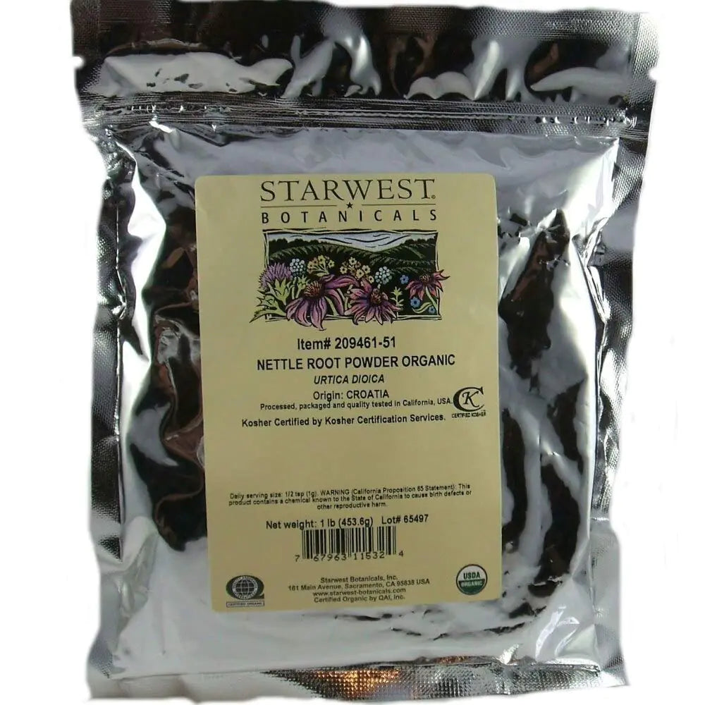 Starwest Botanicals Organic Nettle Root Powder 1 Pound
