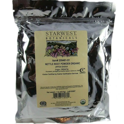 Starwest Botanicals Organic Nettle Root Powder 1 Pound